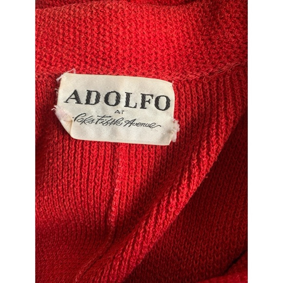 Vintage Adolfo Saks 5th Avenue Red Blazer - Picture 5 of 8